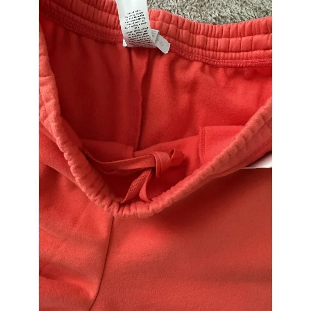 Beyond Yoga On The Go Cotton Blend Joggers Sweatpants S Orange $98 NWT